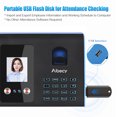 thumbnail image 2 of Aibecy Intelligent Attendance Machine Face Fingerprint Password Recognition Mix Biometric Time Clock for Employees with Voice Broadcast Function Support Multi-language, 2 of 7