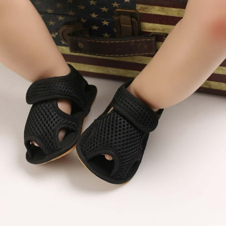 

EGNMCR Baby Boys Girls Sandals Premium Soft Anti-Slip Rubber Sole Infant Summer Outdoor Shoes Toddler First Walkers Christmas Halloween - Baby Days savings event