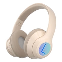 Bluetooth 5.0 Subwoofer Head-Mounted Foldable Headphones, Built-in Mic, Wireless Call, Stereo Noise Cancellation, Soft Earmuffs, Rose Gold, 40MM Coil, 600mAh Battery, 12H Call, 10m Distance