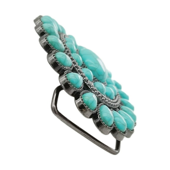 SIEYIO Turquoise Vintage Belt Buckle Elevates Look of Traditional Trousers and Costume Closure Belt Pin Buckle Replacements