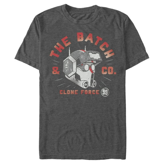 Men's Star Wars: The Bad Batch Clone Force 99 & Co. Graphic Tee Charcoal Heather 3X Large