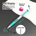 thumbnail image 2 of BAZIC Crown Mechanical Pencil 0.5mm, Soft Grip, (3/Pack), 2-Packs, 2 of 7