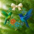 thumbnail image 2 of Rirozkan Hummingbird Wreath, Floral and Bird Hanging Pendant Decor, Metal Garden and Window Ornament, Colorful Spring Hanging Art, for Front Door and Porch Decoration, 2 of 3