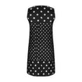 thumbnail image 4 of Njagoc3 Plus Size Womens Sleeveless Polka Dot Flowy Mini Dress for Beach Vacations & Weekend Escapes, 4 of 6