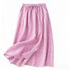 thumbnail image 7 of Zpzdpjkx Women's Pleated Plaid Cotton Linen Midi Skirt Summer Vintage Loose Elastic Waist Flowing Long Skirt, 7 of 7