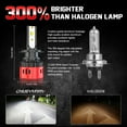 thumbnail image 2 of 4x H7 H11 LED Headlight Bulbs Kit 6000K High Low Beam For Chevy Malibu 2013-2015, 2 of 9