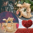 thumbnail image 5 of Valentine's Day Decoration Kissing Rabbits Resin Sculpture, Romantic Statue Decorative Ornament Decor For Valentine's Day Home Accents,4.33x3.94in, 5 of 5