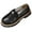 Black, variant on QQAMB Womens Loafers Shoes Chunky Penny Loafer Lug Sole Comfortable Slip On Work Office Business Casual Dress Shoes