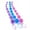 Blue, variant on Anal Beads Long Hard Silicone Butt Adult Toy Flexible Increasing Size 3-Colors