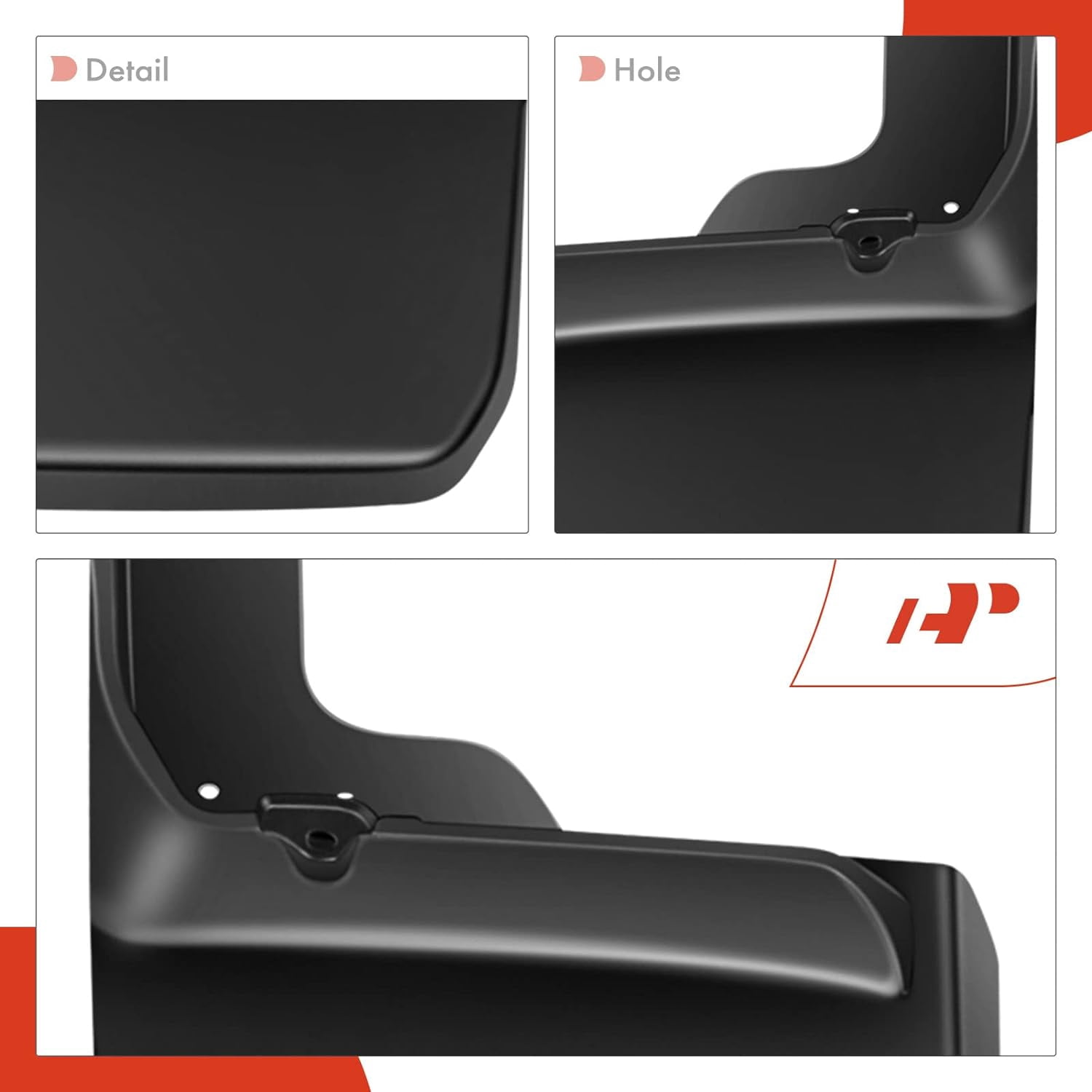 A-Premium Splash Guards Mud Flaps Mudguards Compatible with Jeep Wrangler JK Series 2007-2018 Front and Rear 4-PC Set