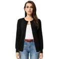 thumbnail image 2 of Grace Karin Classic Women's Button Down Crew Neck Sweater Knit Cardigan Long Sleeve (S~3XL), 2 of 7