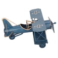 thumbnail image 3 of Airplane Decor For Boys Room Biplane Model Amelia , Vintage Airplane Model Wrought Iron Aircraft Biplane For Desktop Decor Photo Props Black, 3 of 7