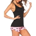 thumbnail image 3 of Ekouaer Valentine Pajamas Women Cami Pajama Set Sleeveless Racerback Tank Top Pjs Soft Sleepwear, 3 of 6