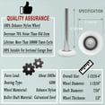 thumbnail image 4 of 10 Pack 2'' Ultra-Quiet Nylon Garage Door Rollers 4” Stem, 6200-2RS Double Seals Precision Bearings, 4 of 6