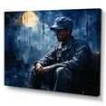thumbnail image 2 of Designart "Shadows Of A Military Soldier On Duty" Military Wall Art Prints, 2 of 7