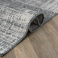 thumbnail image 4 of World Rug Gallery Contemporary Distressed Boxes Weather Resistant Reversible Indoor/Outdoor Area Rug - Gray 2'x7', 4 of 8