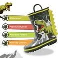 thumbnail image 2 of FUNCOO PLUS Toddler Rubber Rain Boots Kids Waterproof Boots for Boys, Tyrannosaurus Rex, Toddler Size 7, 2 of 6