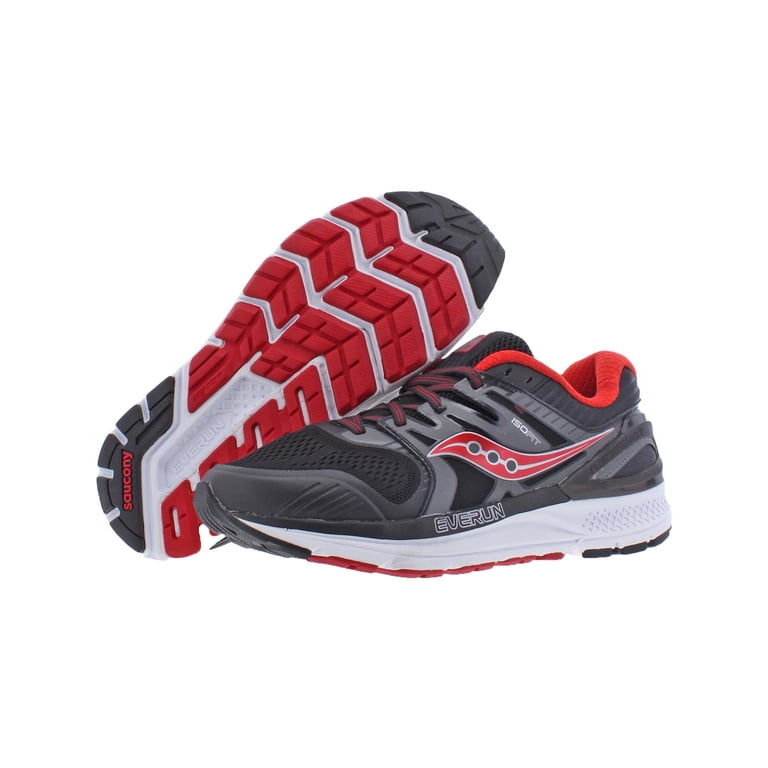 Saucony Men’s Redeemer ISO 2 grey black red athletic running shoes Men main image 3