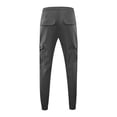 thumbnail image 4 of JIAYUE Men's Casual Pants Slim Fit Ankle-Tied Pocket Pure Color Joggers For Outdoor Sports Comfortable Sweatpants Breathable Bottoms For Men, 4 of 8