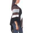 thumbnail image 2 of White Mark Poncho en Tricot à Franges pour Femme, Taille Unique, 2 of 5
