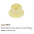 thumbnail image 5 of Uxcell 12mmx14mmx11mm Flanged Sleeve Bearings POM Wrapped Oilless Bushings Yellow 4 Pack, 5 of 5