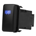 thumbnail image 1 of 12V Blue LED Car Auto On Off Rocker Toggle Switch for Hilux Landcruiser LED LIGHT BAR, 1 of 5