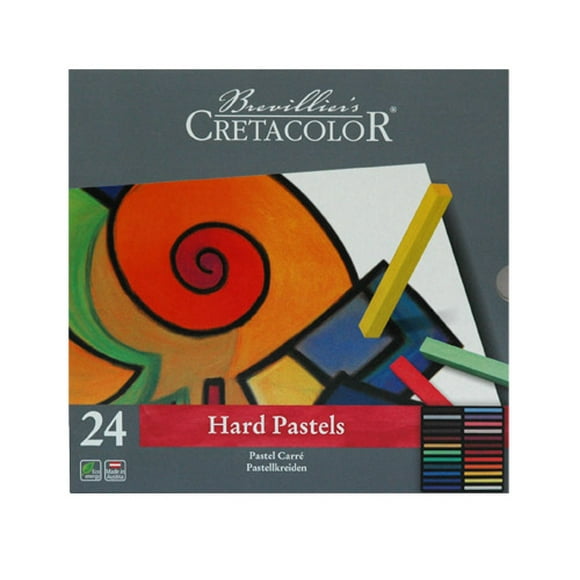 Cretacolor Hard Pastel Set, Pastel Carré Tin Set Of 24