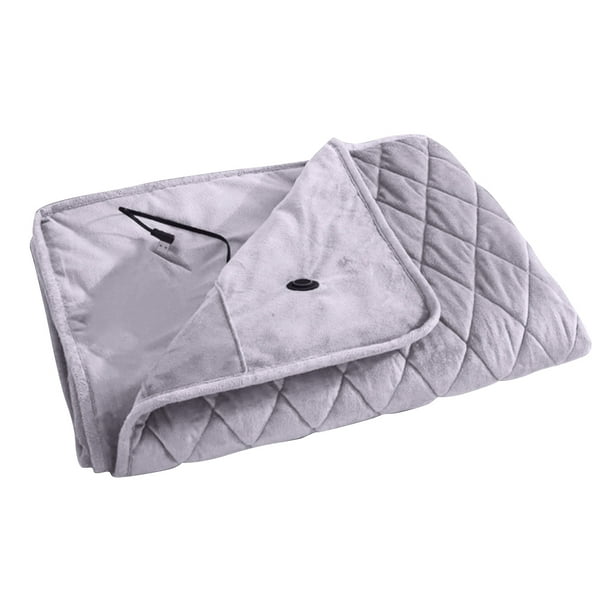 Manta Eléctrica Inalámbrica Con Mantón Calefactor Eléctrico (plateado 75 Cm Sin Cremallera)