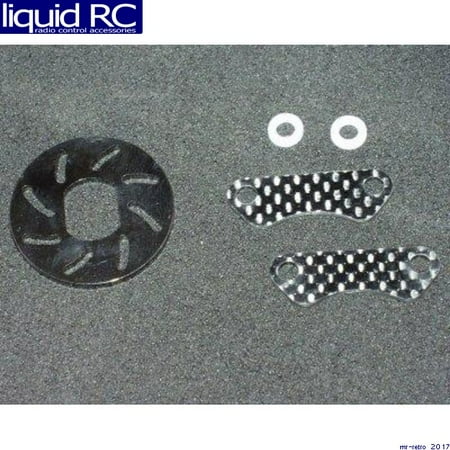 Graphite Brake Disk Set - GPM Racing NMT4039SG Nitro Mt Steel Brake Disk Graphite Pad Set