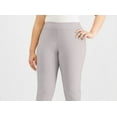 thumbnail image 3 of JM Women's Collection Plus & Petite Plus Size Tummy Control Slim-Leg Pants Gray Size Small Petite, 3 of 3
