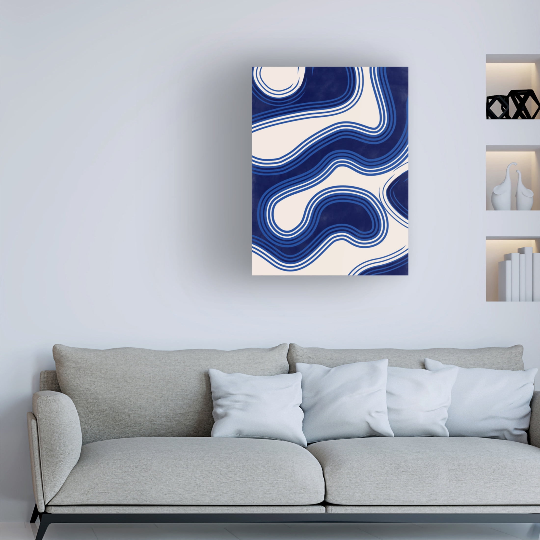 Trademark Fine Art Elena Ristova Indigo6 Canvas Wall Art