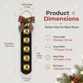 thumbnail image 2 of Artrylin 2 Pcs Christmas Jingle Bells for Door Knob Sleigh Bells Christmas Decor Door Bell Hanger with Bow Welcome Bell Door Hanger for Home Christmas Holiday Decor(10 Inch,Gold), 2 of 7