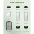 VEWIOR 1200W Smoothie Blender for Shakes and Smoothies, Kitchen