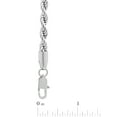 thumbnail image 4 of Men's Silver-Tone Stainless Steel Rope Link 24" Chain Necklace - Brilliance Fine Jewelry, 4 of 4