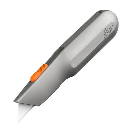 UPC: 0895142104903 | Slice 10490 Utility Knife | Finger Friendly Ceramic 3 Cutting Depths Heavy Metal Handle | Comfortable Grip Blade Garage Ambidextrous