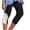 Black, variant on Pedal Pushers for Women Yoga Leggings Trendy Summer Knee Length Elastic Waist Plus Size Leggings Dressy Casual Yoga Capris with Pockets White XL