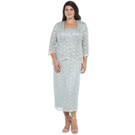 R M Richards R M Richards Plus  Size  Lace Swing Jacket 