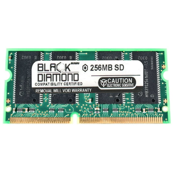 256MB Black Diamond Memory Module for Fujitsu LifeBook S-4542 (FPC040441) SDRAM SO-DIMM 144pin PC100 100MHz Upgrade