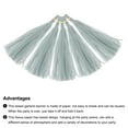 thumbnail image 4 of Uxcell 15Pcs Gray Tassel Garland Banner w Rope for Wedding Birthday Party Decoration, 4 of 6