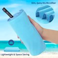 thumbnail image 6 of Unique Bargains Quick Dry Microfiber Beach Camping Towel 30" x 60" Blue, 6 of 8