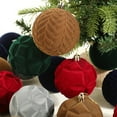thumbnail image 4 of 3.15in Christmas Tree Ornaments Velvet Balls - Pack of 12pcs Shatterproof Xmas Bulbs Christmas Decorations Set For Holiday Wedding Halloween Decorations, 4 of 9