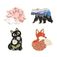 thumbnail image 2 of 4 piezas de dibujos animados Pin broche broches mujeres traje insignia jinwen Broches de dibujos animados, 2 of 8