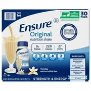 Ensure Original Nutrition Shake, Vanilla, 8 Fluid Ounce (30 Count)