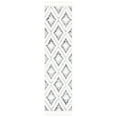 thumbnail image 6 of SAFAVIEH Moroccan Tassel Simon Diamond Shag Area Rug, Ivory/Grey, 9' x 12', 6 of 10