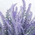 thumbnail image 4 of Yirtree 5PCS Fake Flowers Artificial Lavender Faux Plastic Plants for Home Decor Wedding Kitchen Garden Patio Porch Window Box Office Table Centerpieces Indoor Outdoor Decorations, 4 of 8