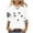 White Plus Size Blouse for Women_h, variant on CYMMPU Blouses for Women Dressy Casual V Neck Loose Fit 3/4 Sleeve Fall Trendy Shirts Flower Printed T-Shirts Spring Tops Business Elegant Work Tops T-Shirts S