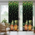 thumbnail image 5 of Outdoor Curtains for Patio Waterproof, St. Patrick's Day Outdoor Privacy Panels Grommet, Green Lucky Shamrocks Harp Beer Black Blackout Outside Curtains for Porch/Cabana 54"x95", 2 Panels, 5 of 8
