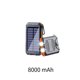 thumbnail image 4 of Banco De Energía Solar Batería De Polímero De Litio Cargador Portátil 2.1A 2 Puertos Usb Paquete De Batería De Ahorro De Energía De Alta Velocidad Con Función De Brújula De Linterna Led Dual 8000Mah Moyic EL014339-01, 4 of 5