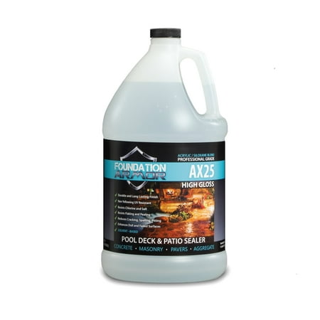 1 Gallon Armor AX25 Water Repellent Infused High Gloss Sealer and Cure and Seal for Concrete and