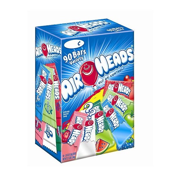 Airheads Chewy Fruit Candy, Variety Pack, 90 ct.